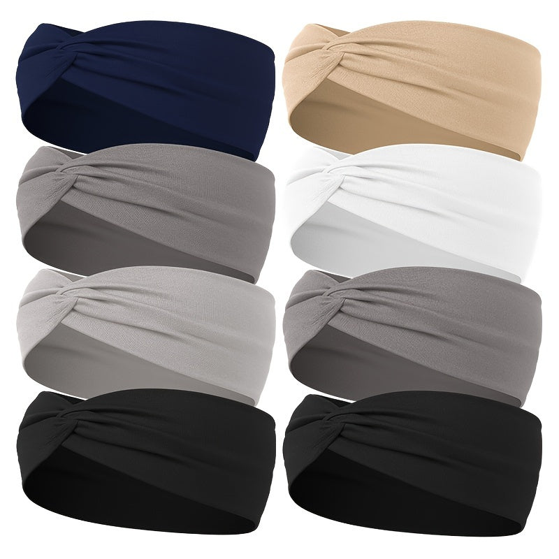 [Elastic Hair Band] 1pc Elastic Sweat Absorbent Hair Band for Yoga Gym Sport