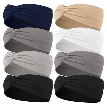 [Elastic Hair Band] 1pc Elastic Sweat Absorbent Hair Band for Yoga Gym Sport