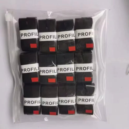 12PCS W Tennis Overgrip Sweat Band Absorption Tennis Badminton Racket Hand Glue Tennis Grip PU Non-Slip Overgrip