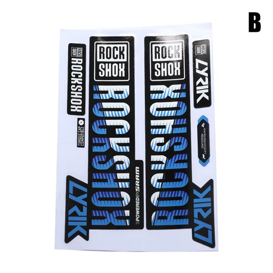 Front Fork Sticker Mountain Bike Bicycle Front Shock Absorber Color Change Waterproof Sticker