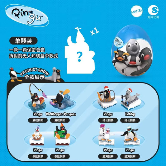 Anime Pingu Gashapon Blind Box Cute Surprise Mystery Boxes Figures Model Toys Cartoon Kawaii Desktop Decor Accessories Kid Gift