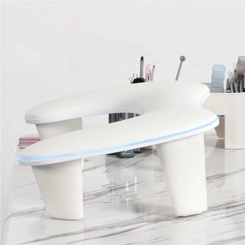 New Design Nail Hand Rests for Two Hands Soft PU Leather 15 Degree Tilted Hand Pillow Nail Art Salon Tool