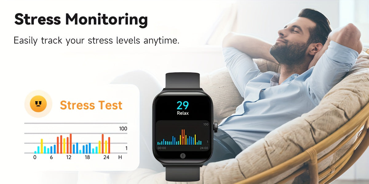 FAWEIO Smart Watch For Men Women Wireless Call, 1.95" Smartwatch With 100+ Sport Modes, Fitness Activity Tracker Pedometer, Built-in Alexa, For iPhone & Android, Perfect Gift For Family And Friends