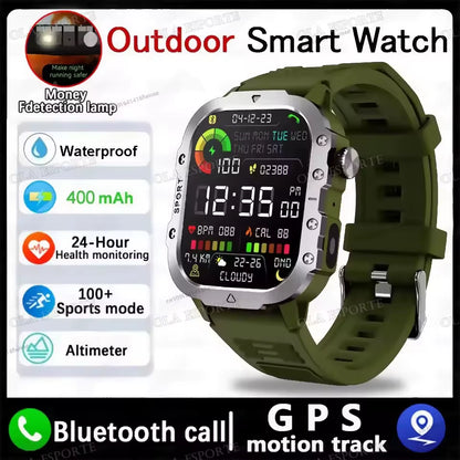 2025 New Smartwatch Men for Women Militray Outdoor GPS Track Sport Watches Heart Rate Sleep Waterproof Smart Watch IOS Android