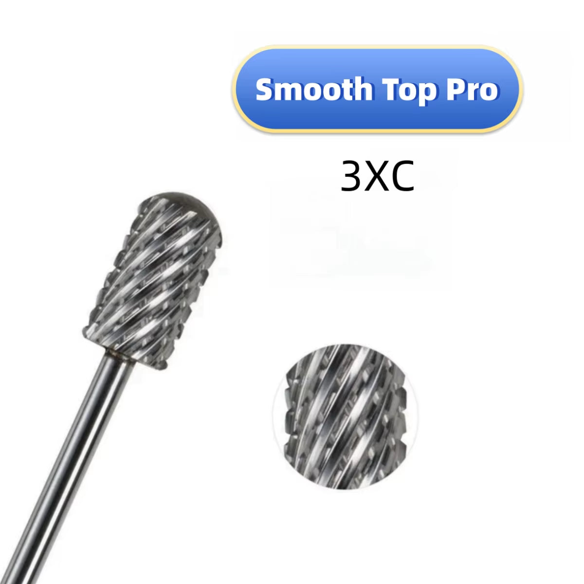 High Quality 6.6Mm Large Barrel and Smooth Top Carbide Nail Drill Bit 3/32" Tungsten Steel Carbidrel Pro Milling Cutter Nail Bit