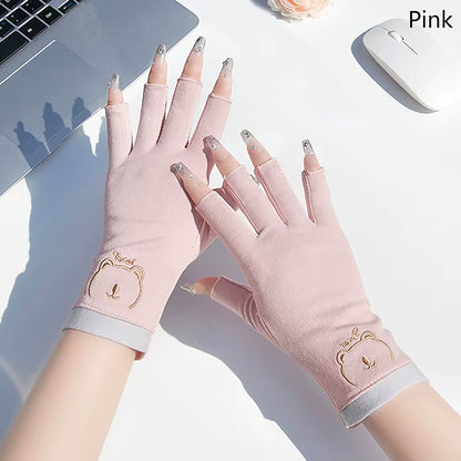 1 Pair anti UV Nail Gloves UV Gel Shield Glove Fingerless Manicure Nail Art Tools LED Lamp Nails Dryer Radiation Hand