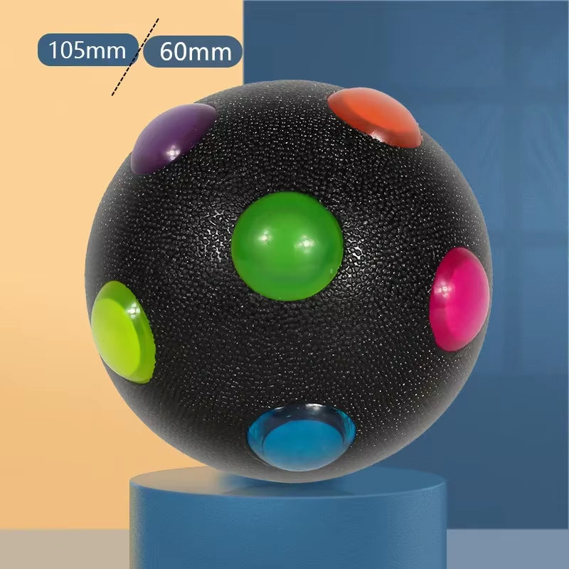 Dog Toy Glowing Ball LED Puppy Balls Flashing Elastic Ball Toy Pet Color Light Ball Interactive Toys for Cats Small Dogs Child