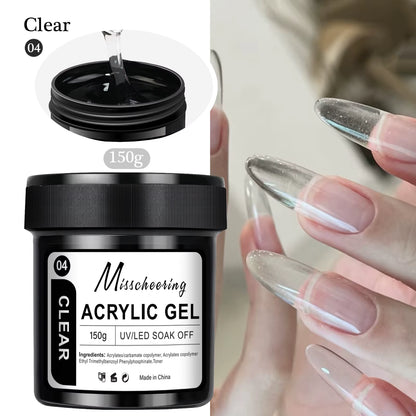 150G Large Capacity Nail Extension Gel Acrylic Semi-Permanent UV/LED Gel Varnish Suitable for DIY Design Nail Art Extension Tool