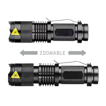 1X Waterproof Tactical Flashlights Portable LED Camping Lamps 3-Mode Handheld Powerful LED Torch Light Lanterns Self Defense