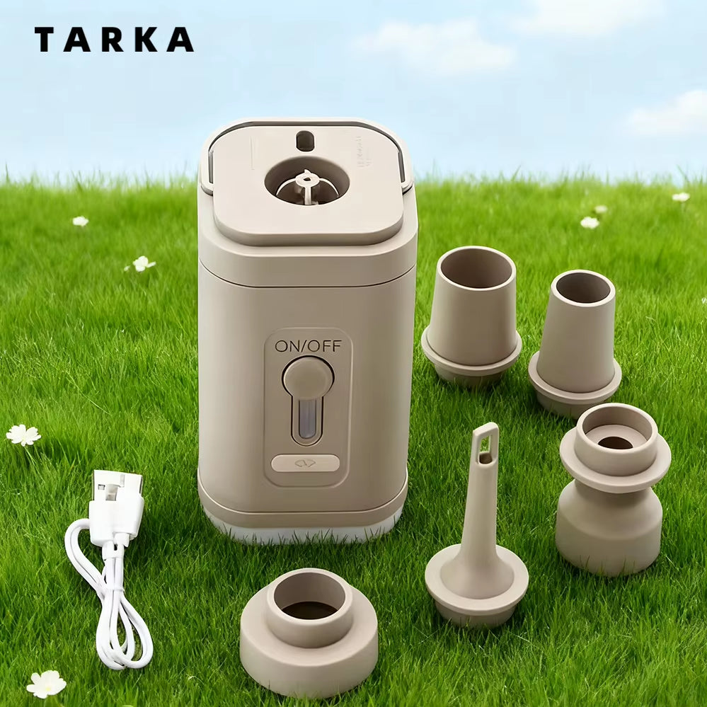 Camping Electric Air Pump Wireless Air Compressor Inflator Deflator Pumps Air Cushions Beds Boat Swimming Ring for Hiking