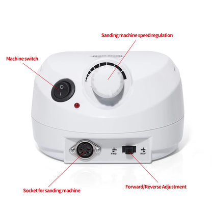 35000RPM Electric Nail Drill Machine Cutter Set Nail Gel Polisher Nail Tools Salon Equipment Strong Polishing Tool Nail File Kit