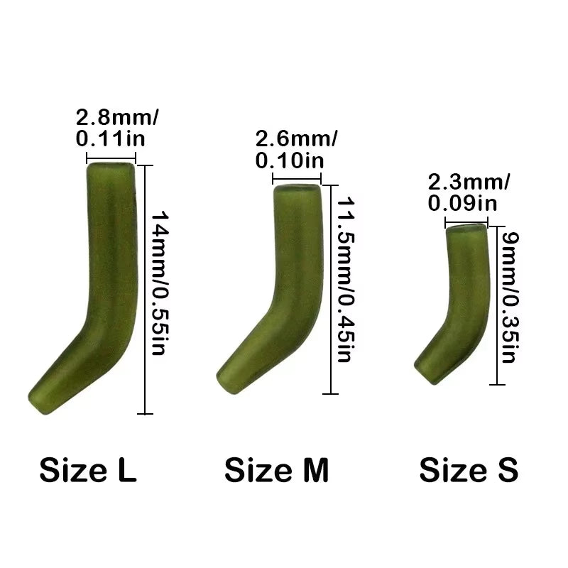 30Pcs Carp Fishing Hook Kickers D Rig Kicker Aligners Hooks Sleeves Rigs All Colors Accessories End Terminal Tackle