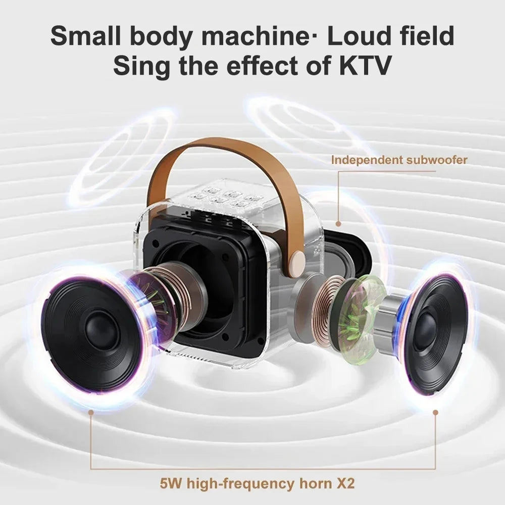 Professional Singing Bluetooth $peaker ColumnSpeaker High-end Ktv Karaoke Microphone Bluetooth Audio Wireless Mic Beauty World Shop
