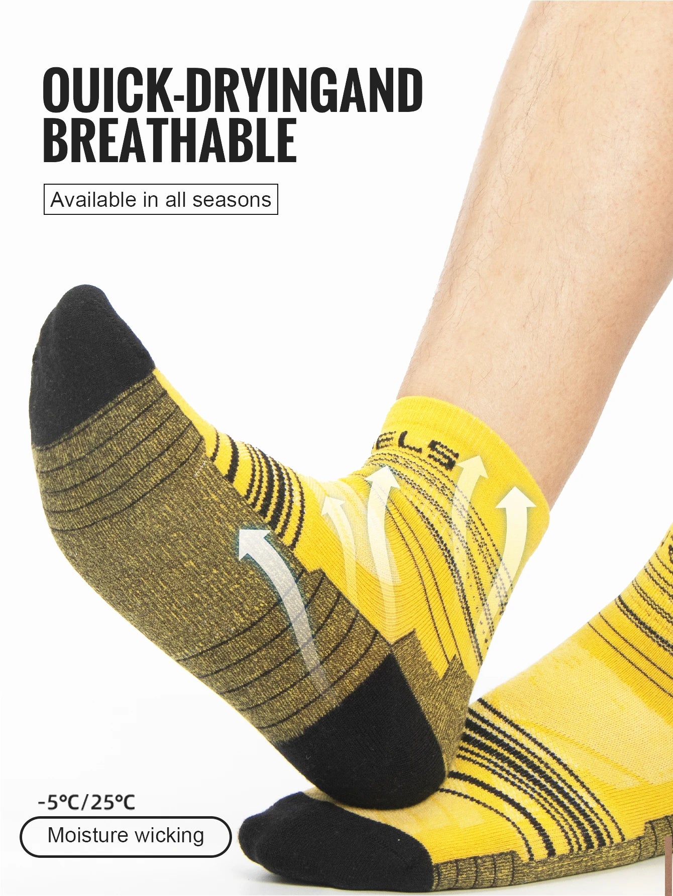 WRELS 1/3Pairs Merino Wool Running Socks Compression Support Thick Cushion Wool Socks For Running Hiking Moisture Wicking Socks Beauty World Shop