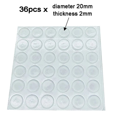 100Pcs Soft Silicone Rubber Anti Slip Bumpers Feet Pads Damper Buffer Cabinet Bumpers Silicone Furniture Pads Drawer Door Pad Beauty World Shop