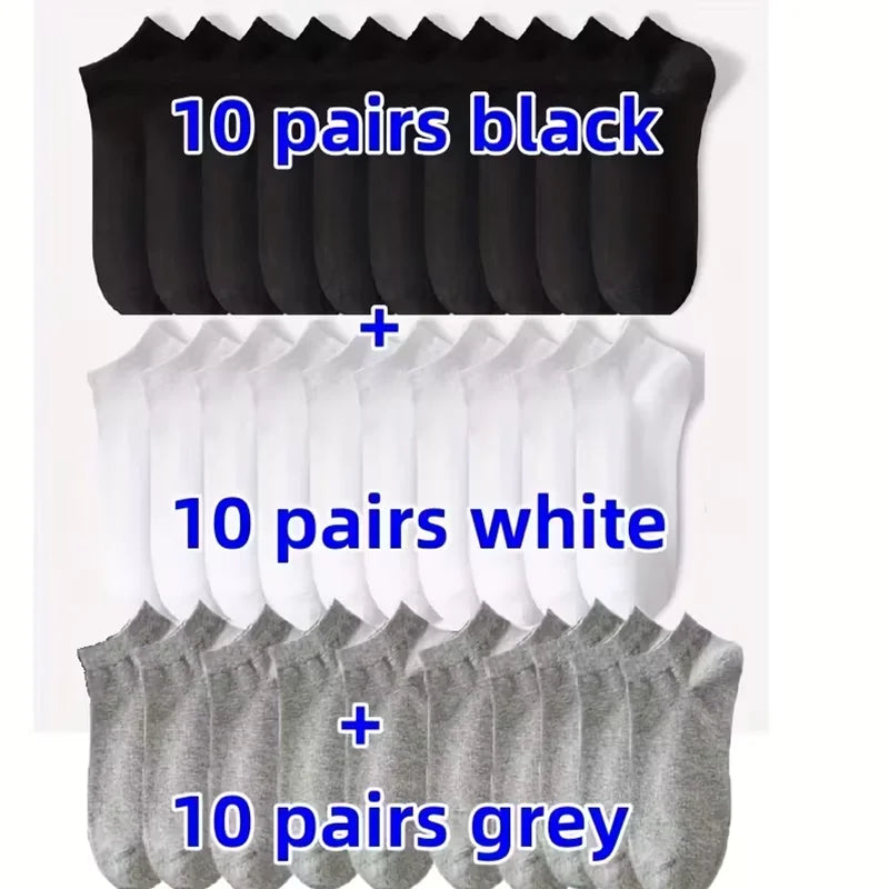 5/10-Pack Unisex Comfort-Fit Ankle Socks For All, Breathable & Lightweight - Ideal For Sports & Daily Wear Beauty World Shop