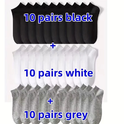 5/10-Pack Unisex Comfort-Fit Ankle Socks For All, Breathable & Lightweight - Ideal For Sports & Daily Wear Beauty World Shop