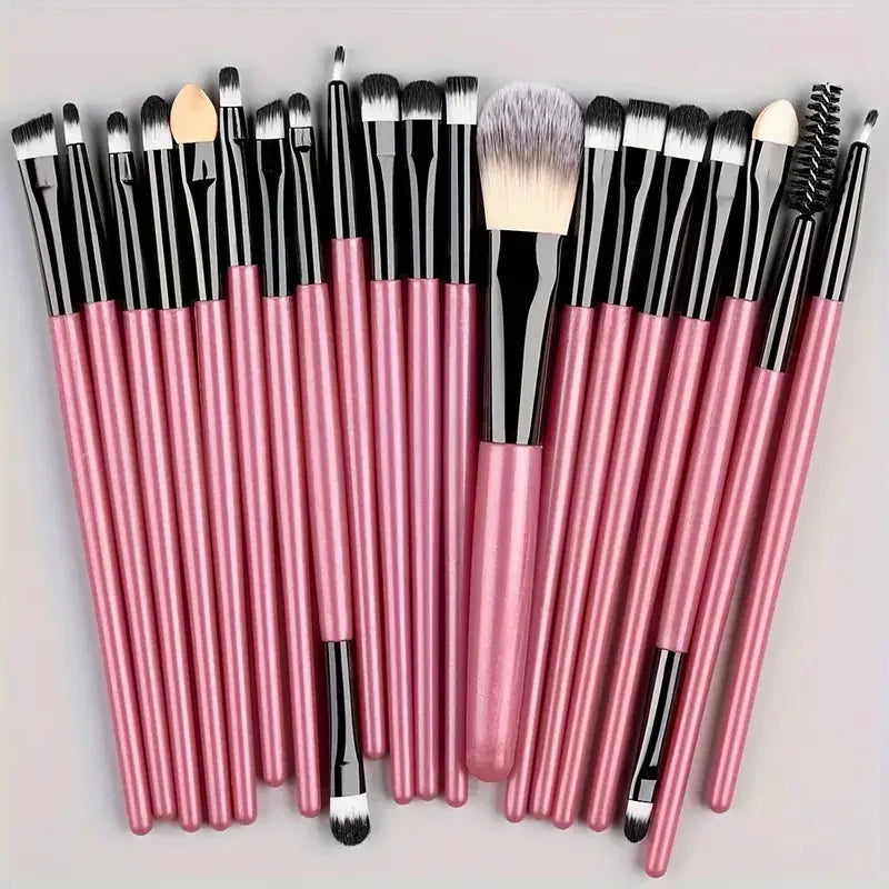 20Pcs Makeup Brush Set Eyeliner Brush Blending Brush Makeup Brushes for Cheeks Eye Cosmetic Foundation Brush Make Up Brushes Set Beauty World Shop