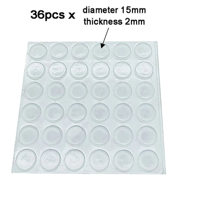 100Pcs Soft Silicone Rubber Anti Slip Bumpers Feet Pads Damper Buffer Cabinet Bumpers Silicone Furniture Pads Drawer Door Pad Beauty World Shop