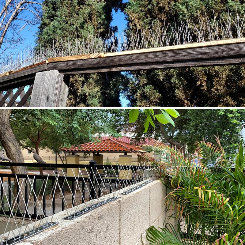 Bird Spikes Repellent Supplies Against Pigeons Crows Repeller Outdoor Defense Scare Birds Garden Scarecaper Outside Anti Gadgets Beauty World Shop