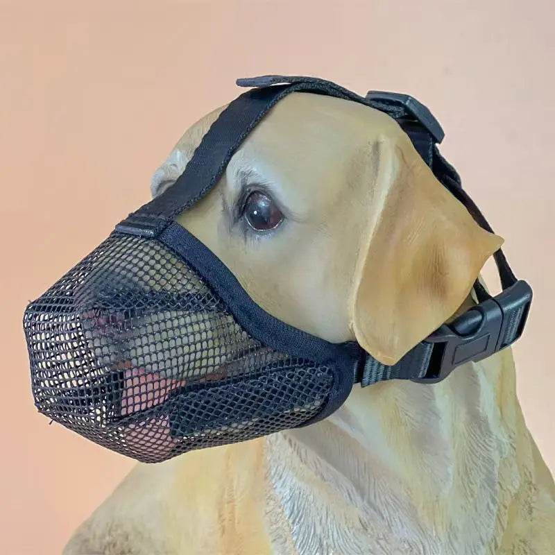2025 NEW Dog Mouth Cover Mesh Large Dog Breathable Mesh Anti-eating Barking Golden Retriever Mouth Cage Bite-proof Pet Mask