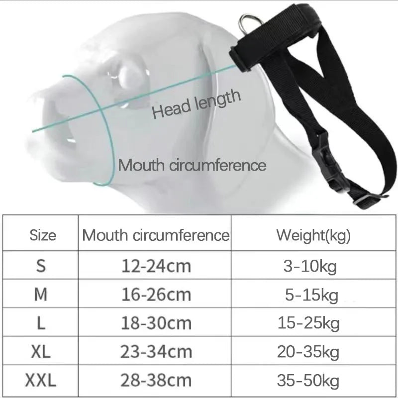 Dog Muzzle Anti-Bite And Anti-barking Outdoor Dog Walking Anti-Licking And Eating Mouth Cover Husky Small Medium And Large Dogs Beauty World Shop