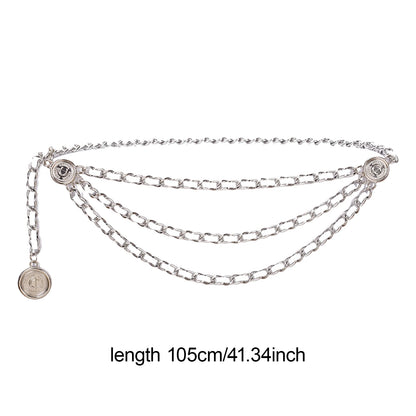 Women's Waist Chain Belt Bridal Wedding Adjustable Tassel Body Jewelry Fashion Accessories for Party Carnival Holiday Beauty World Shop