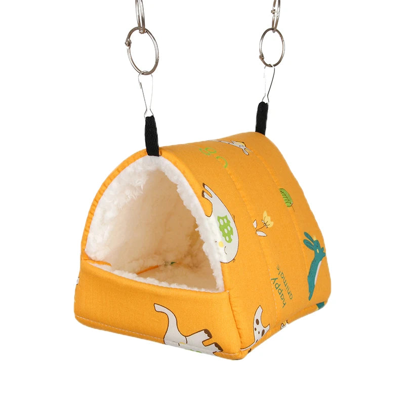 Parrot hammock Hamster Thickening nest Small pet Xuanfeng Bird Peony bird Bird's Nest winter Warm sleeping bag Squirrel