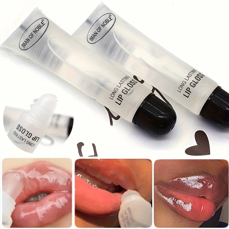 5-Pcs Glossy Finish Lip Gloss, Moisturizing Cream for All skin Types,Non-Sticky Hydrating Lip Oil, Long-Lasting for Dry Lips Beauty Trend Shop