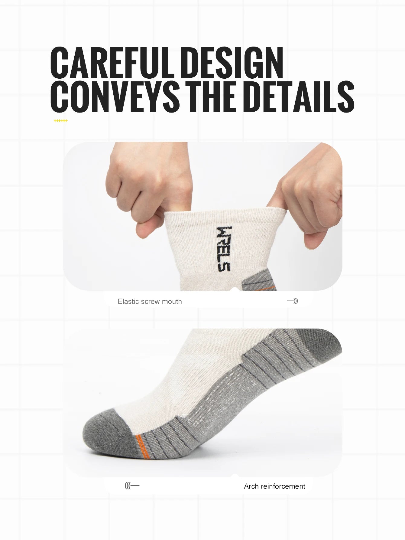 WRELS 1/3Pairs Merino Wool Running Socks Compression Support Thick Cushion Wool Socks For Running Hiking Moisture Wicking Socks Beauty World Shop