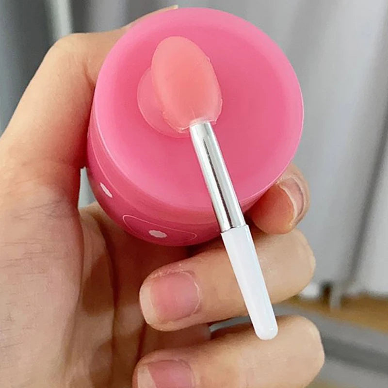 1PC Silicone Lip Balms Lip Mask Brush with Sucker Dust Cover Lipstick Cosmetic Makeup Brushes Lipstick Brush Storage Box Beauty World Shop