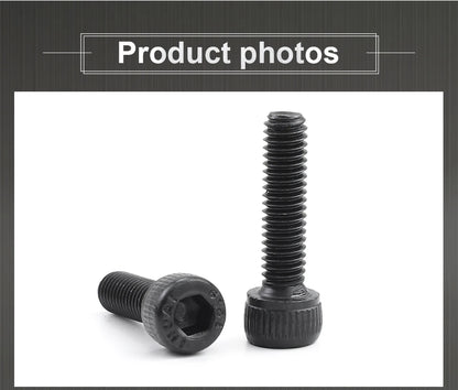 JUIDINTO 1-50pcs Hex Socket Head Cap Screw 12.9 Carbon steel Allen Screw M2 M2.5 M3 M4 M5 M6 M8 M10 Hex Cap Screw Bolt for MTB Beauty World Shop