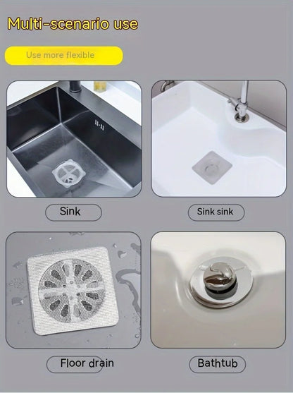 Floor Drain Sticker, Insect-proof Self-adhesive Bathroom Hair Filter Net, Sewer Filter, Kitchen Anti-blocking Mesh Net Beauty World Shop