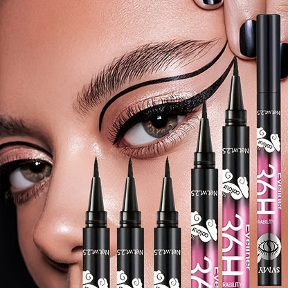 5/10pcs Black waterproof and sweat-proof eyeliner pencil set, long-lasting and non-smudging beginners perfect gift for beginners Beauty Trend Shop