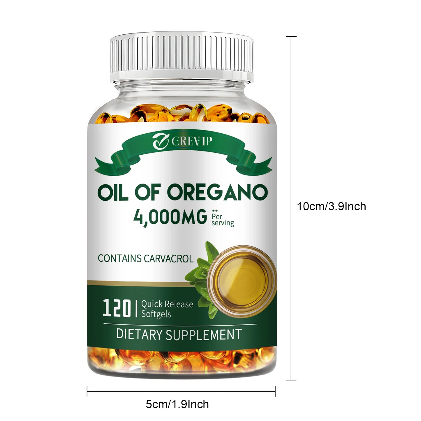 Oil of Oregano - for Digestion, Heart Health, Detoxification and Immune Support - 120 Capsules Beauty World Shop