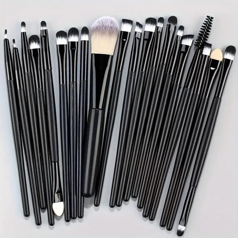20Pcs Makeup Brush Set Eyeliner Brush Blending Brush Makeup Brushes for Cheeks Eye Cosmetic Foundation Brush Make Up Brushes Set Beauty World Shop