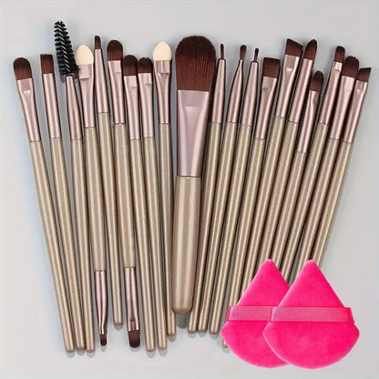 20Pcs Makeup Brush Set Eyeliner Brush Blending Brush Makeup Brushes for Cheeks Eye Cosmetic Foundation Brush Make Up Brushes Set Beauty World Shop