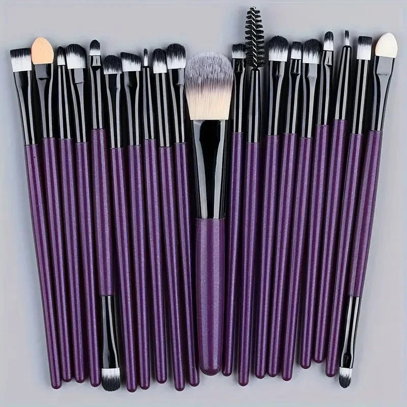 20Pcs Makeup Brush Set Eyeliner Brush Blending Brush Makeup Brushes for Cheeks Eye Cosmetic Foundation Brush Make Up Brushes Set Beauty World Shop