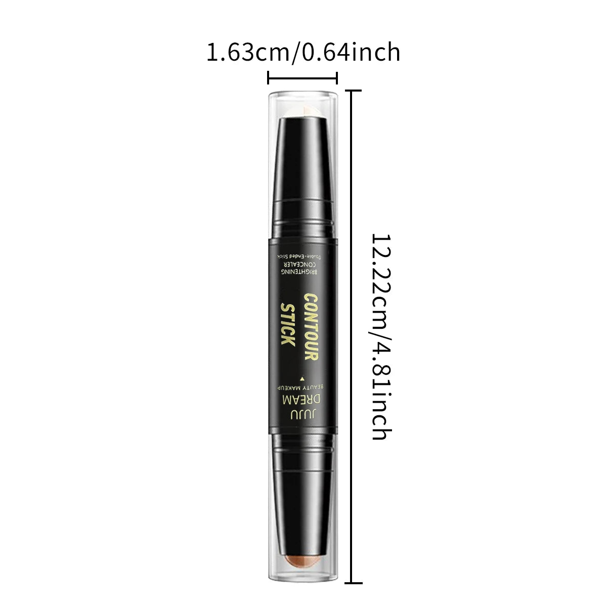 Dual-ended contour stick, facial foundation, concealer, long-lasting dark circles, correcting contour concealer, makeup Beauty World Shop