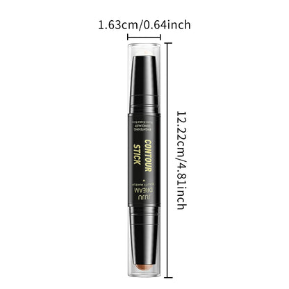 Dual-ended contour stick, facial foundation, concealer, long-lasting dark circles, correcting contour concealer, makeup Beauty World Shop