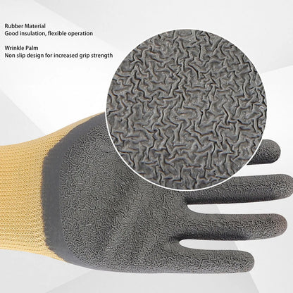 Insulation Work Gloves Flame Retardant 400V Voltage Resistance Rubber Electrician Gloves for Electric Maintenance Beauty World Shop