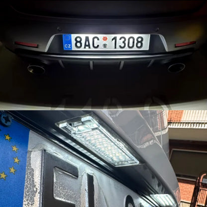 2Pcs Canbus LED License Plate Light White For Alfa Romeo 147 156 159 166 Brera Giulietta Type 940 MiTo Romeo GT Spider 939 Beauty World Shop