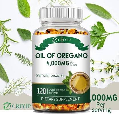 Oil of Oregano - for Digestion, Heart Health, Detoxification and Immune Support - 120 Capsules Beauty World Shop