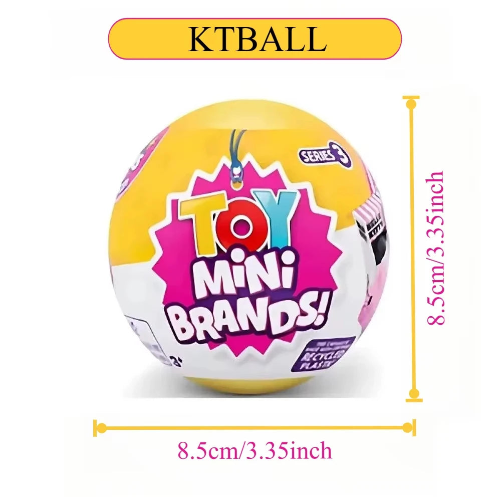Zuru 5 Surprise Mini Brands Capsule Toys Mystery Blind Box Fashion Surprise Ball Real Miniature Doll Collectible Toys Gifts Beauty World Shop