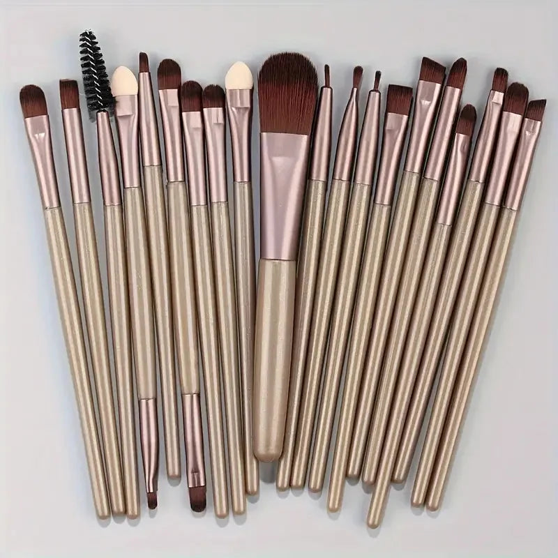 20Pcs Makeup Brush Set Eyeliner Brush Blending Brush Makeup Brushes for Cheeks Eye Cosmetic Foundation Brush Make Up Brushes Set Beauty World Shop