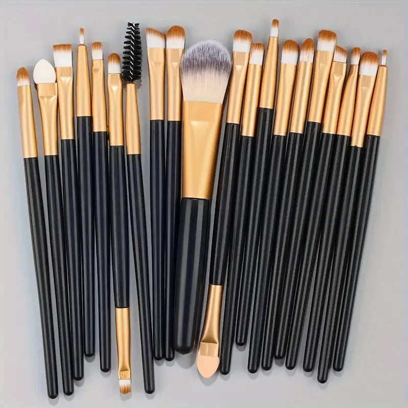20Pcs Makeup Brush Set Eyeliner Brush Blending Brush Makeup Brushes for Cheeks Eye Cosmetic Foundation Brush Make Up Brushes Set Beauty World Shop