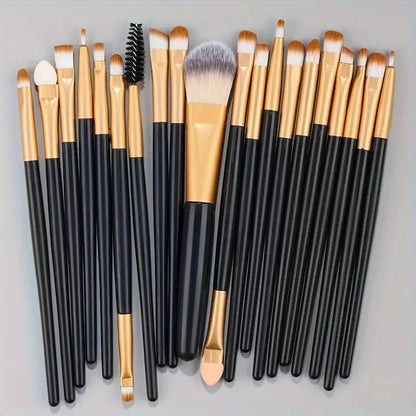 20Pcs Makeup Brush Set Eyeliner Brush Blending Brush Makeup Brushes for Cheeks Eye Cosmetic Foundation Brush Make Up Brushes Set Beauty World Shop