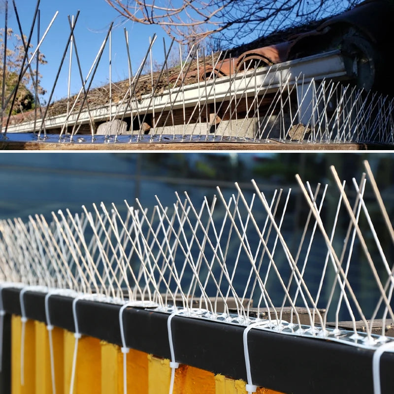 Bird Spikes Repellent Supplies Against Pigeons Crows Repeller Outdoor Defense Scare Birds Garden Scarecaper Outside Anti Gadgets Beauty World Shop