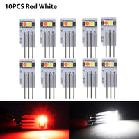 10PC Red White