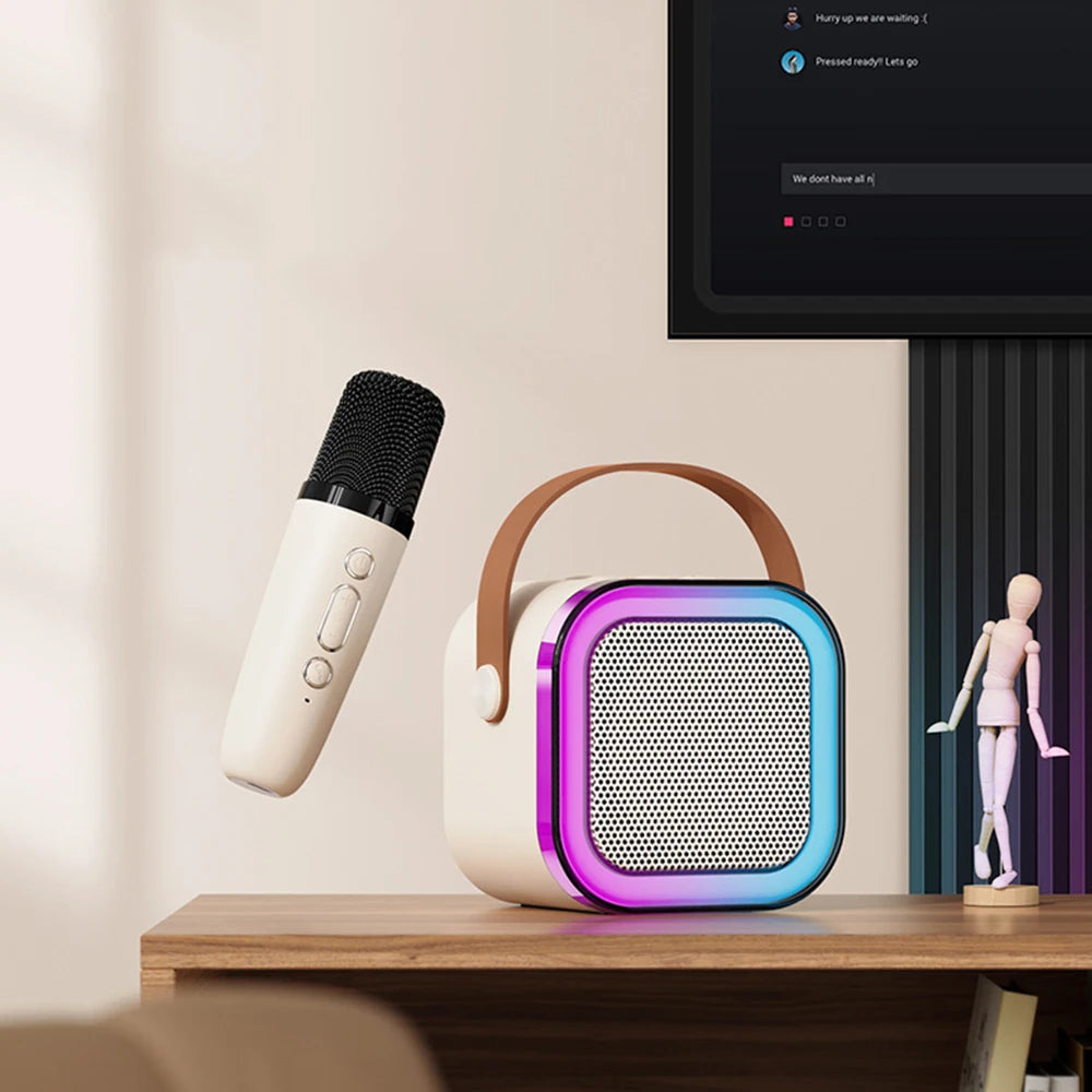 Professional Singing Bluetooth $peaker ColumnSpeaker High-end Ktv Karaoke Microphone Bluetooth Audio Wireless Mic Beauty World Shop